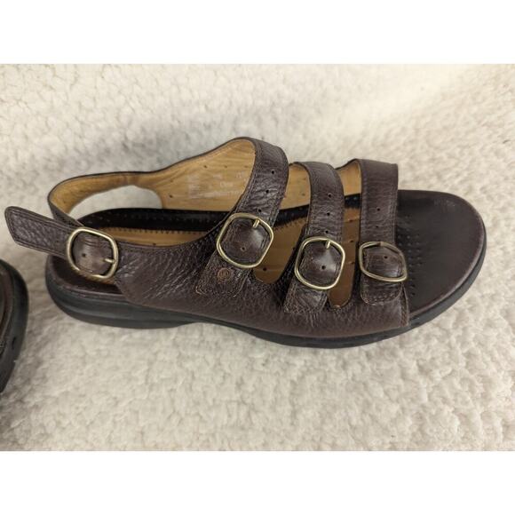 Clarks Unstructured Mocha Brown Casual Slide Shoes Sandals Women's 7.5 W - Picture 10 of 10